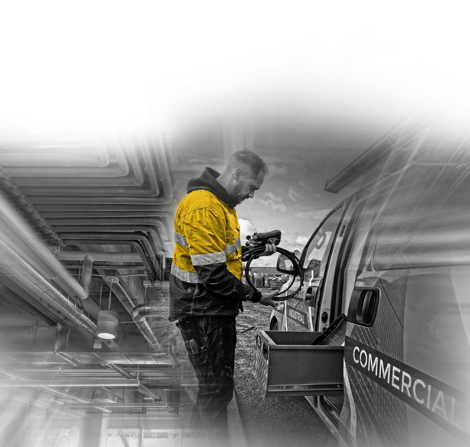 CHS technician at work